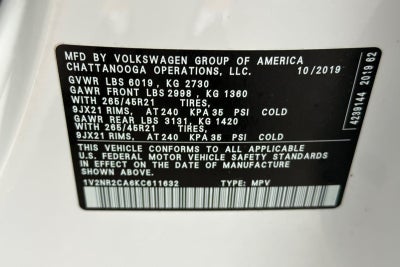 2019 Volkswagen Atlas SEL Premium 4Motion