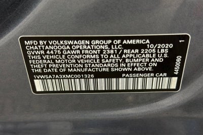 2021 Volkswagen Passat 2.0T SE