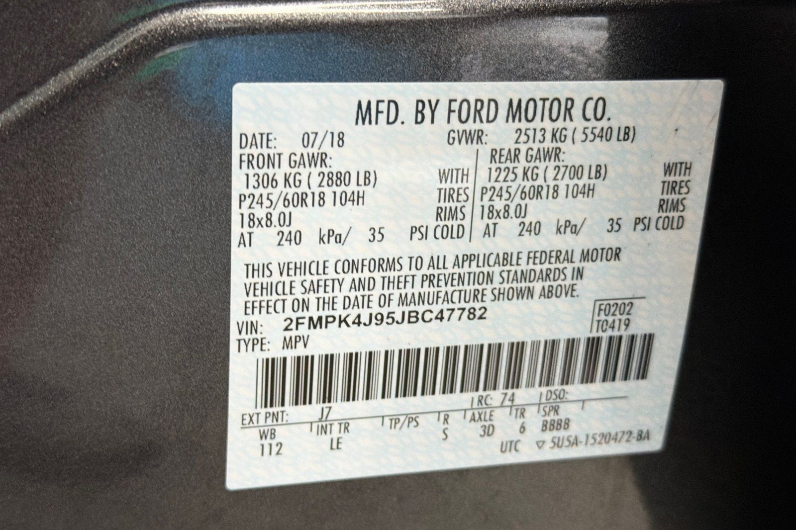 2018 Ford Edge SEL