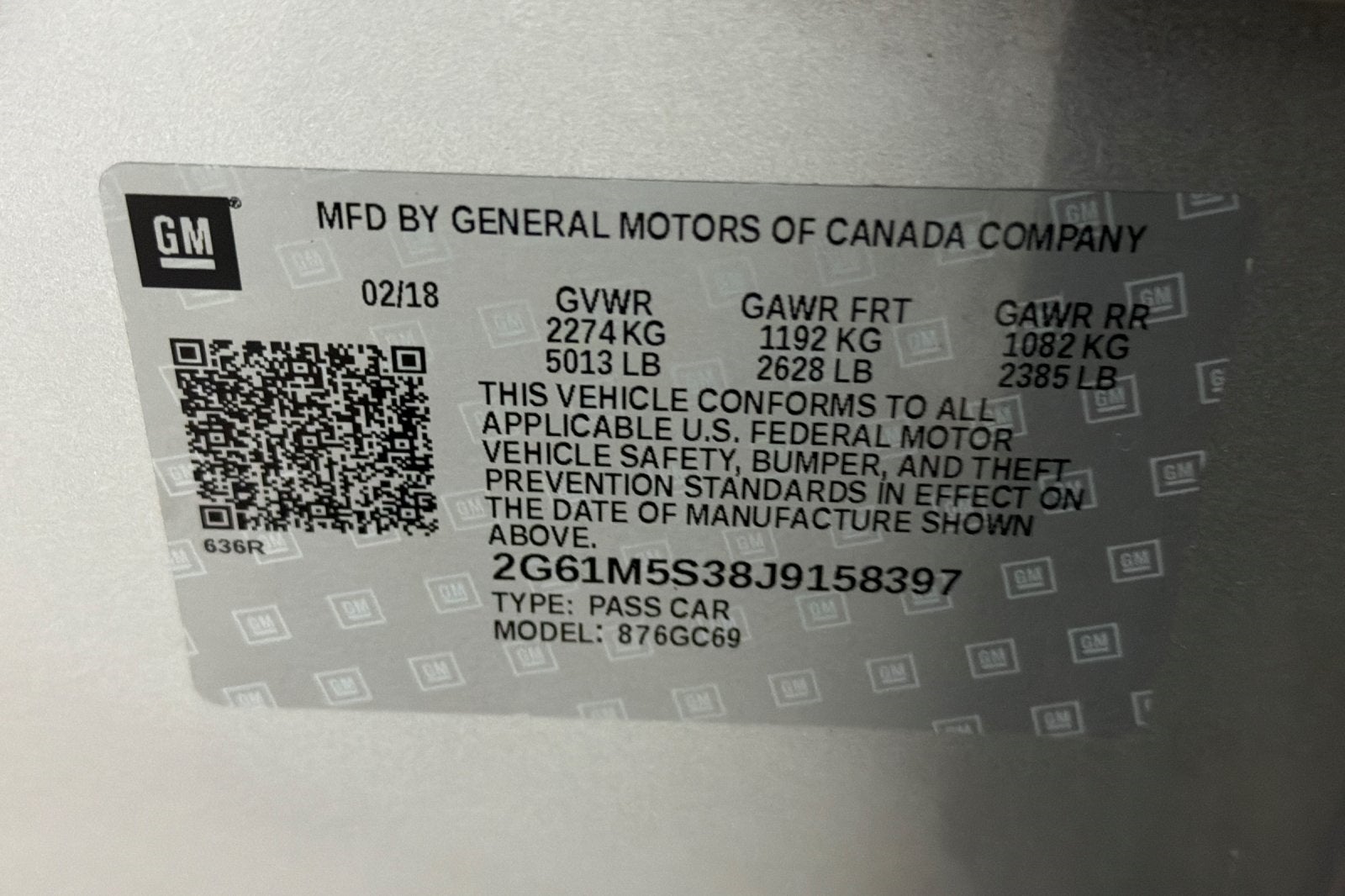 2018 Cadillac XTS Luxury