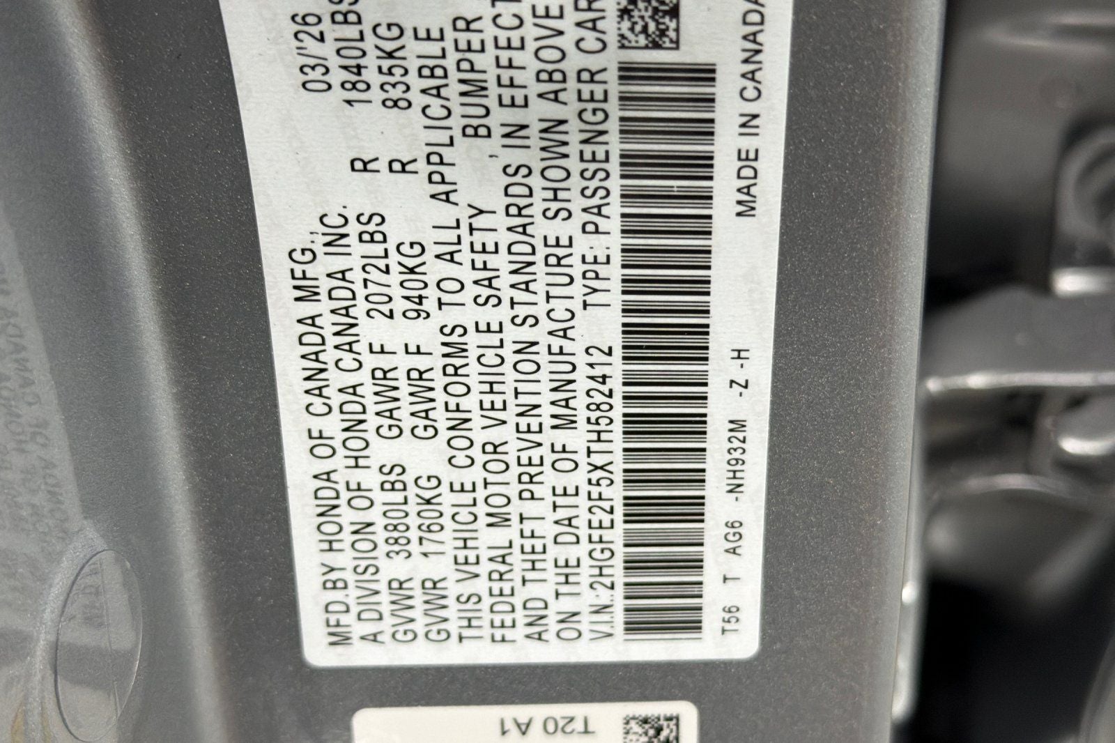 2026 Honda Civic Sport