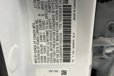 2026 Honda Civic Hybrid Sport Touring