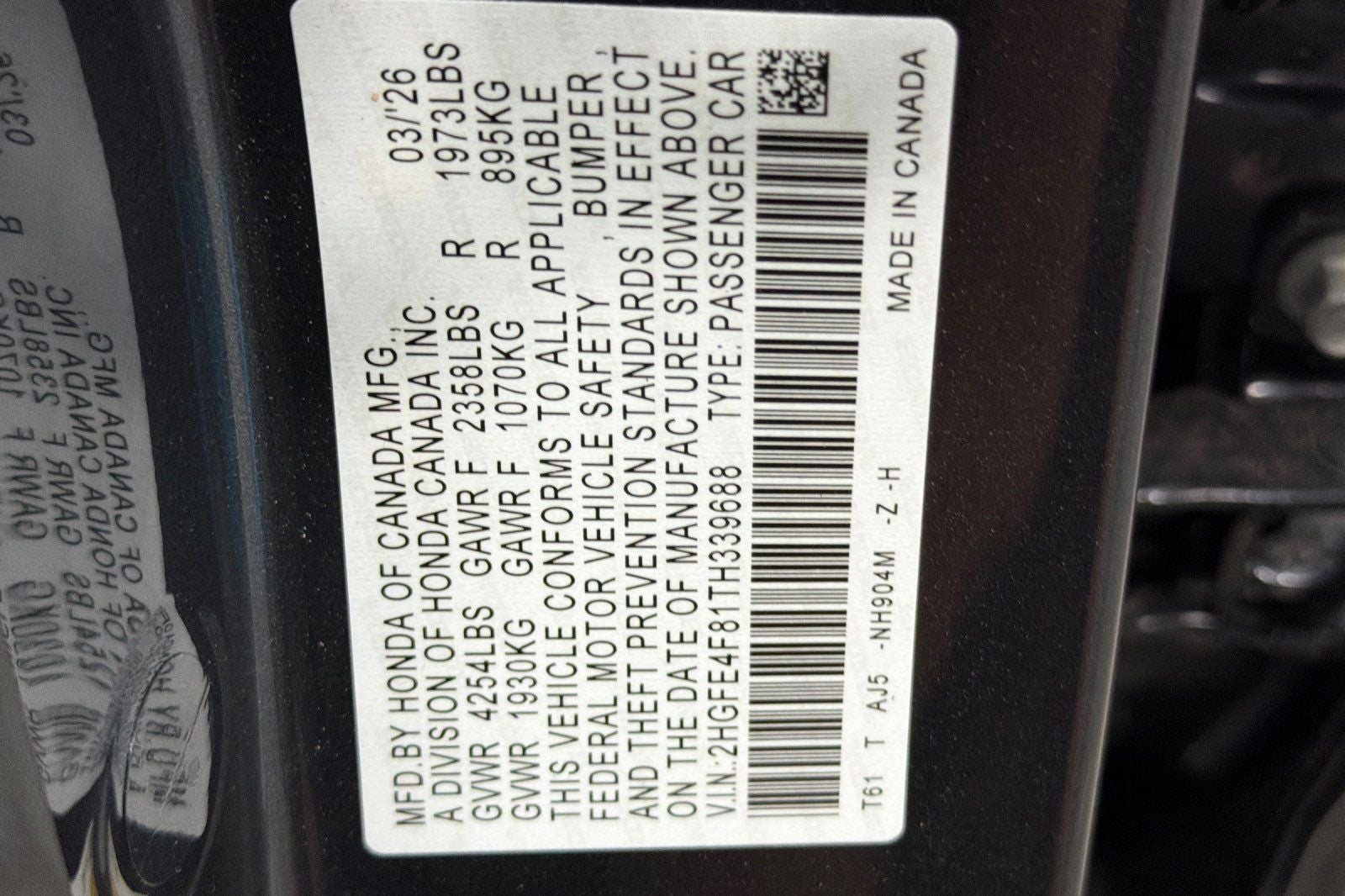 2026 Honda Civic Hybrid Sport Touring