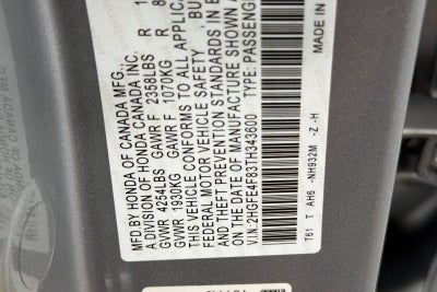 2026 Honda Civic Hybrid Sport