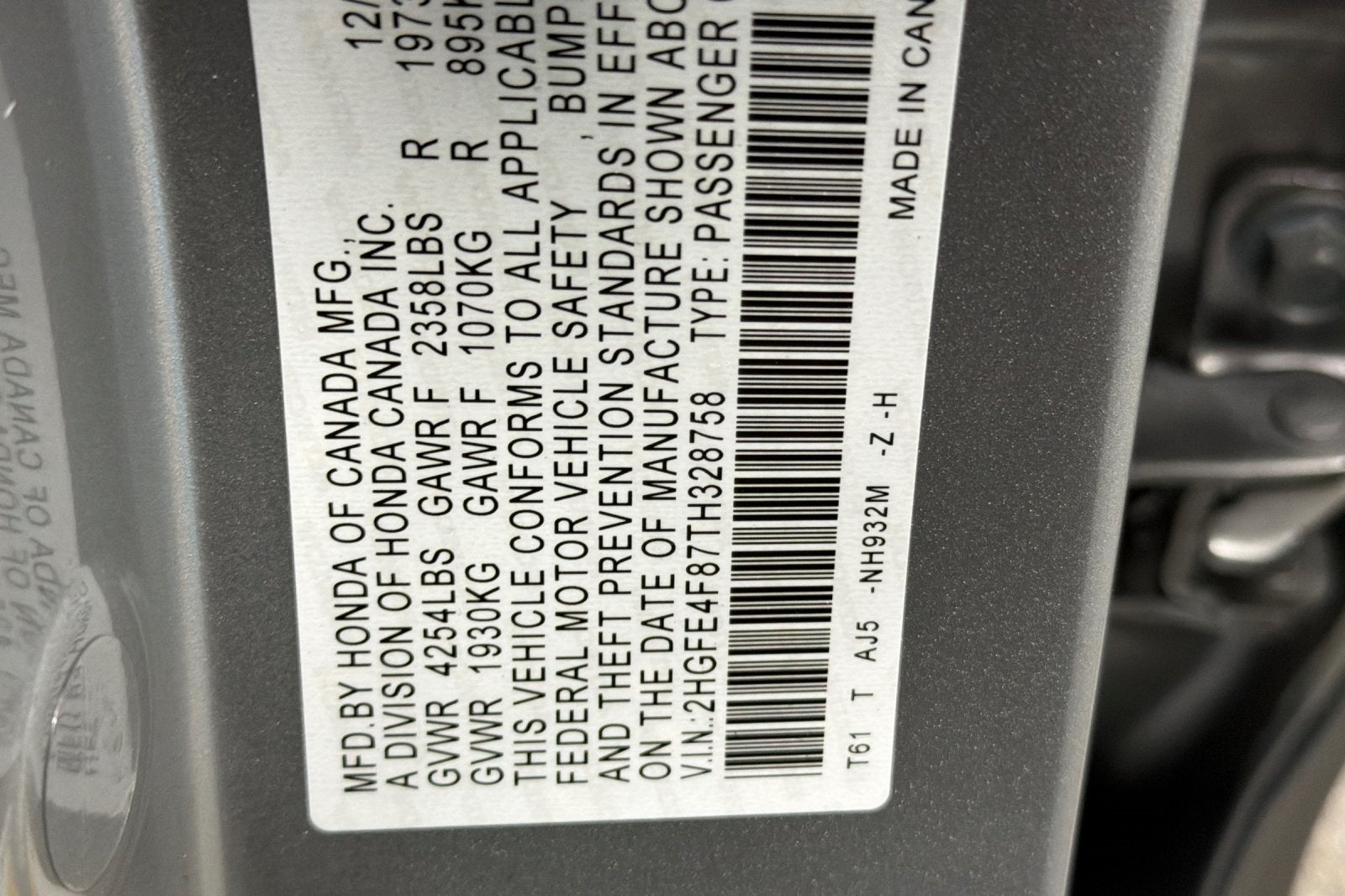 2026 Honda Civic Hybrid Sport Touring