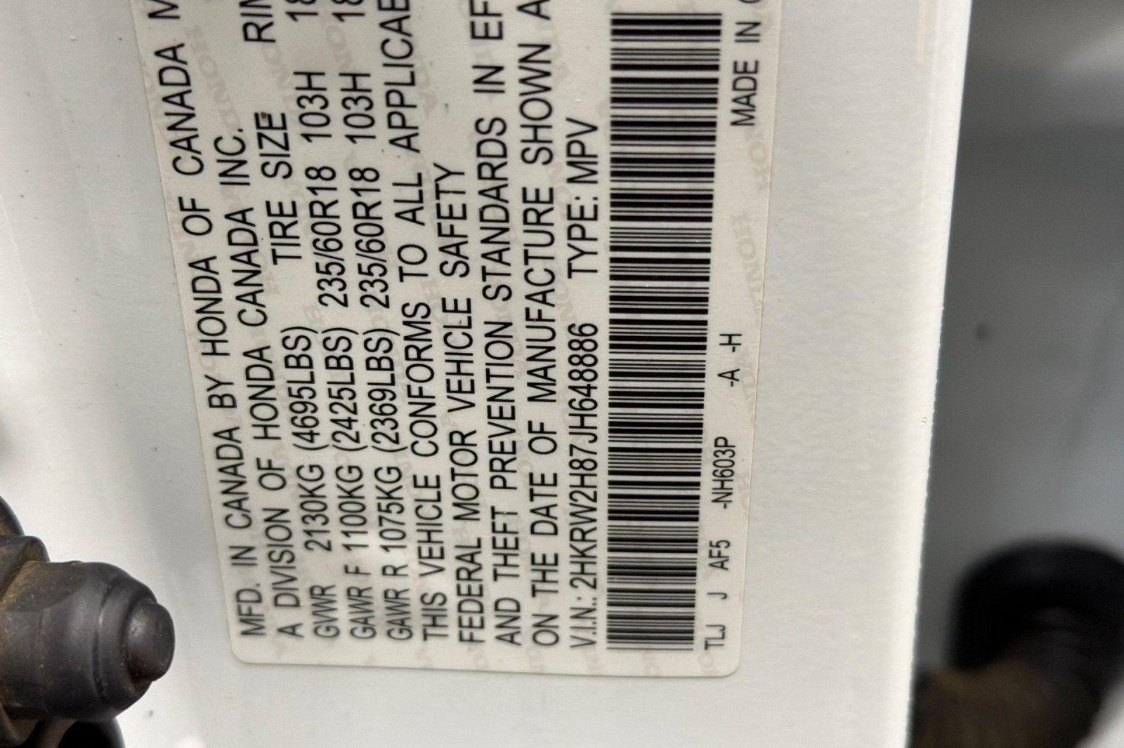 2018 Honda CR-V EX-L