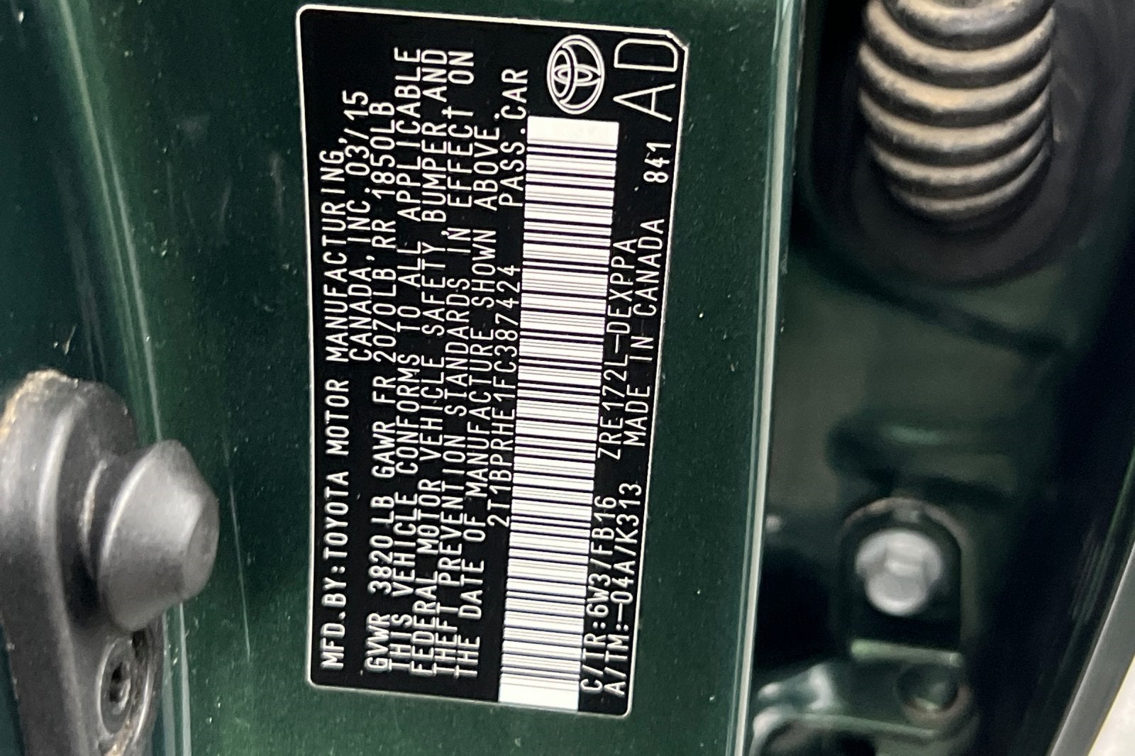 2015 Toyota Corolla LE ECO Plus