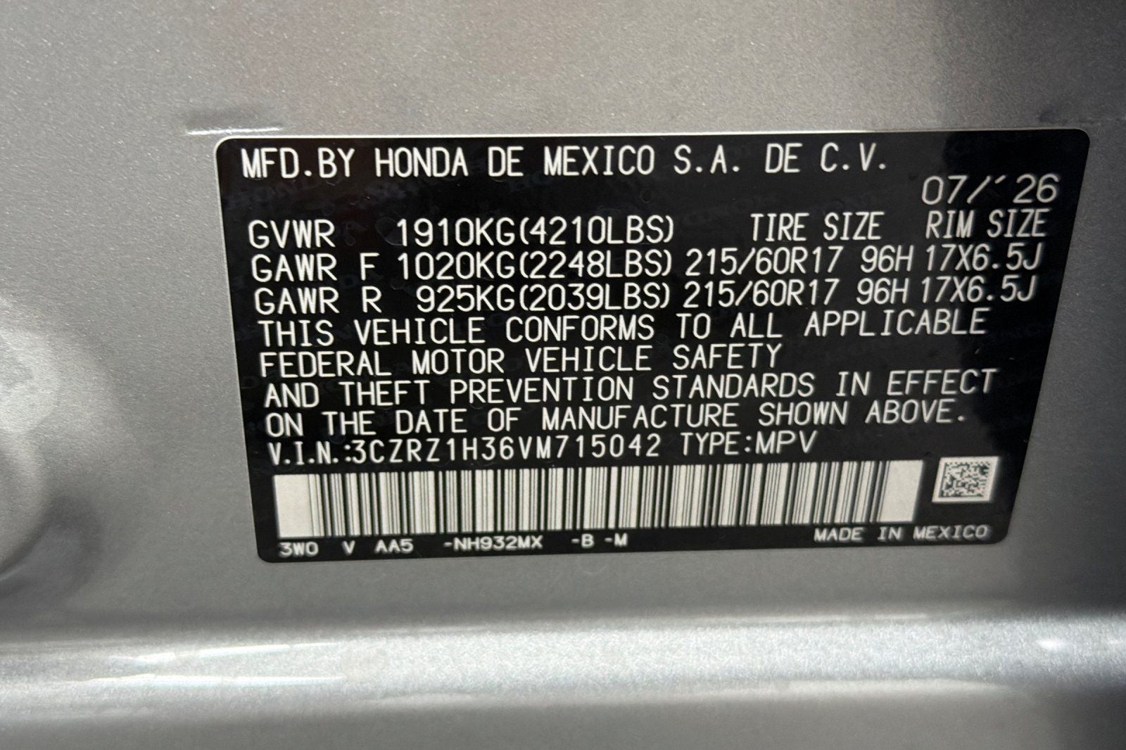 2027 Honda HR-V LX