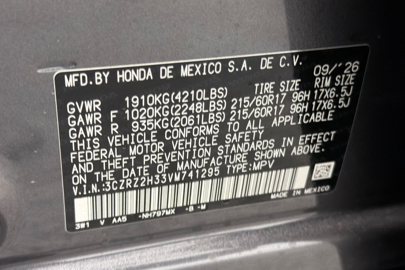 2027 Honda HR-V LX