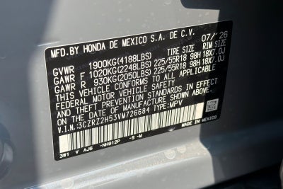 2027 Honda HR-V Sport