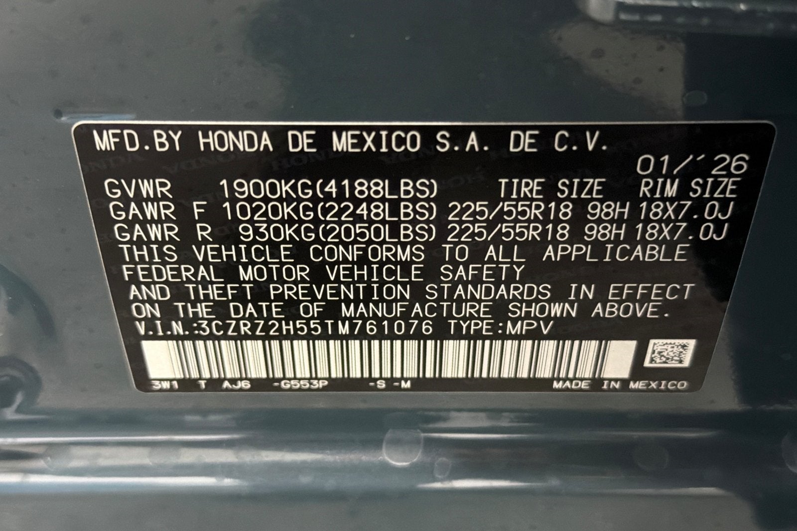 2026 Honda HR-V Sport