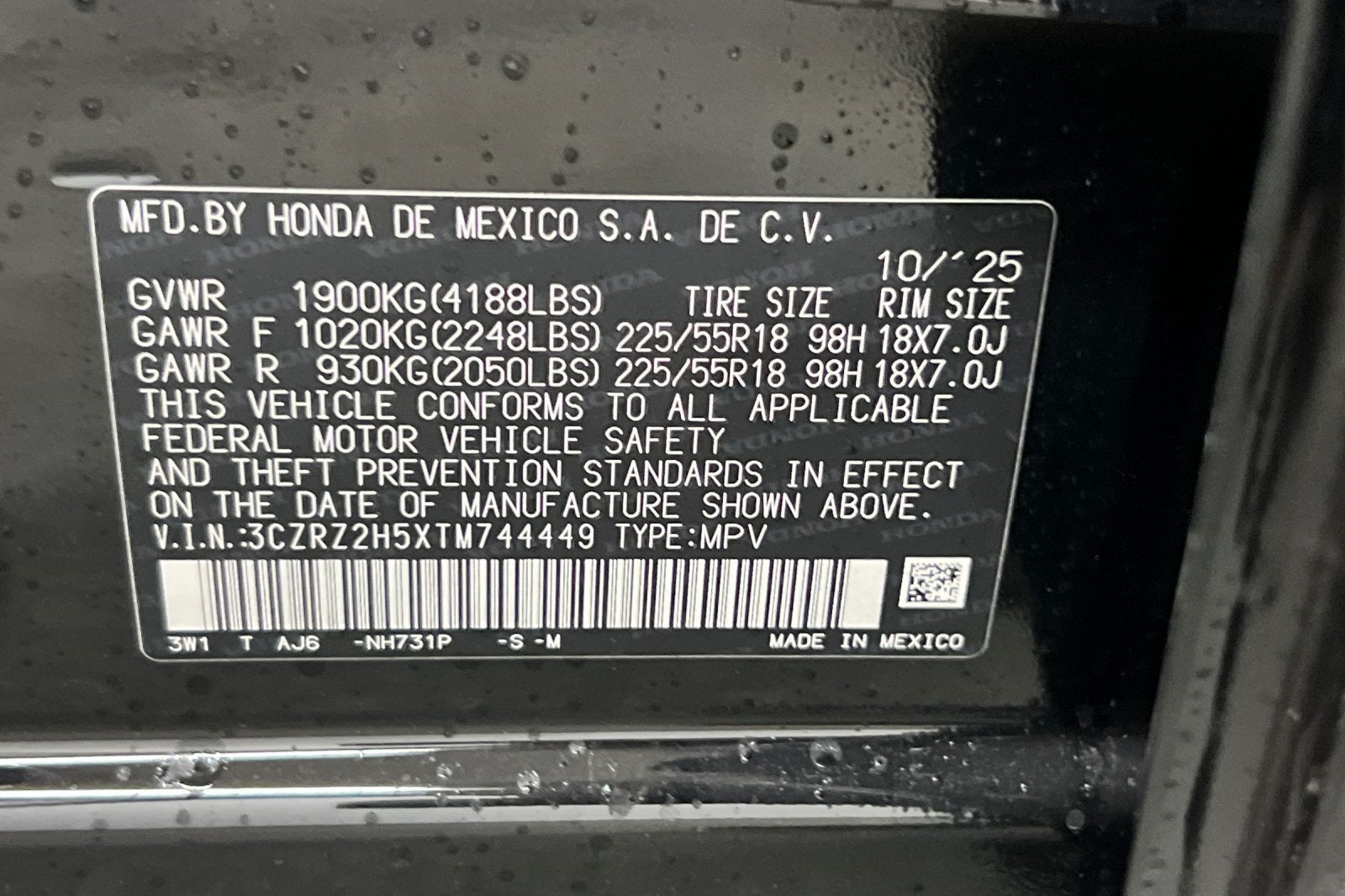 2026 Honda HR-V Sport