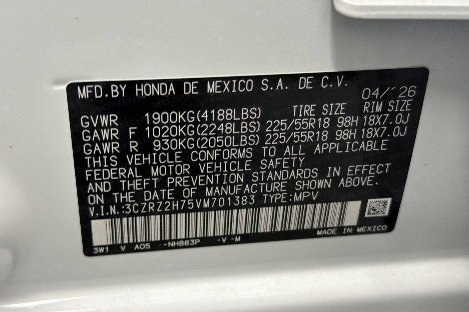 2027 Honda HR-V EX-L