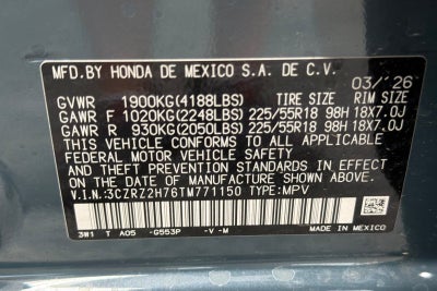 2026 Honda HR-V EX-L