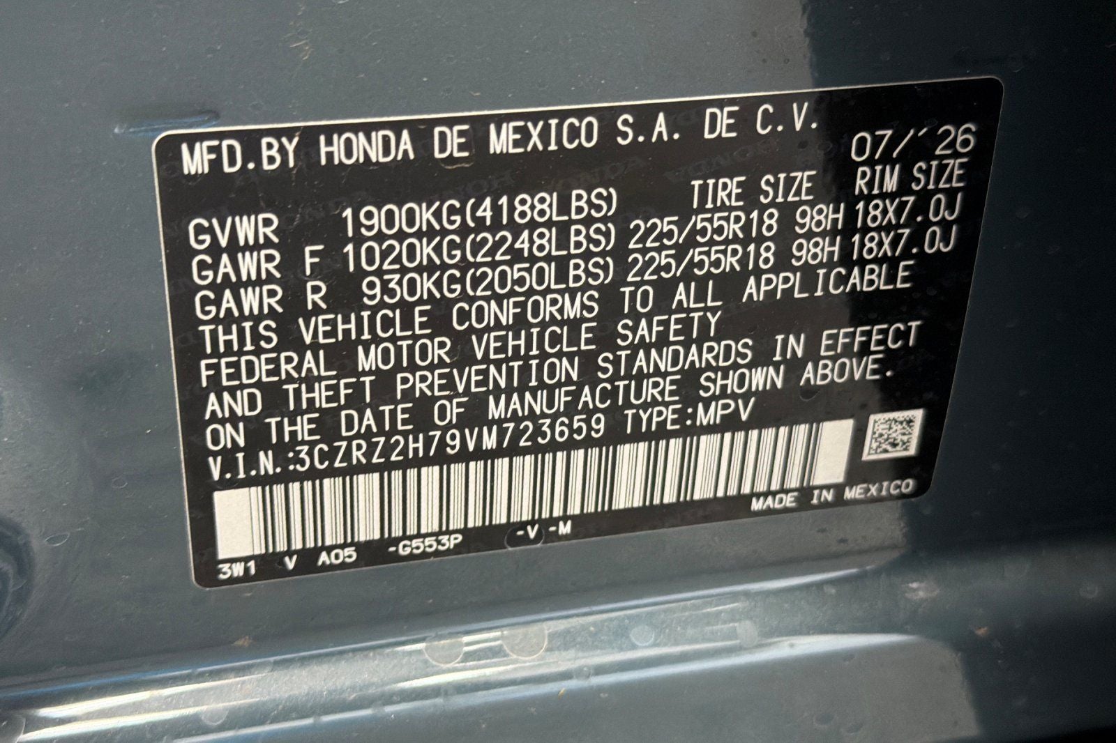 2027 Honda HR-V EX-L