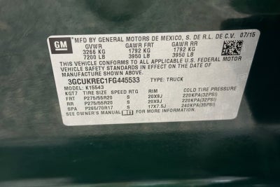 2015 Chevrolet Silverado 1500 LT LT1
