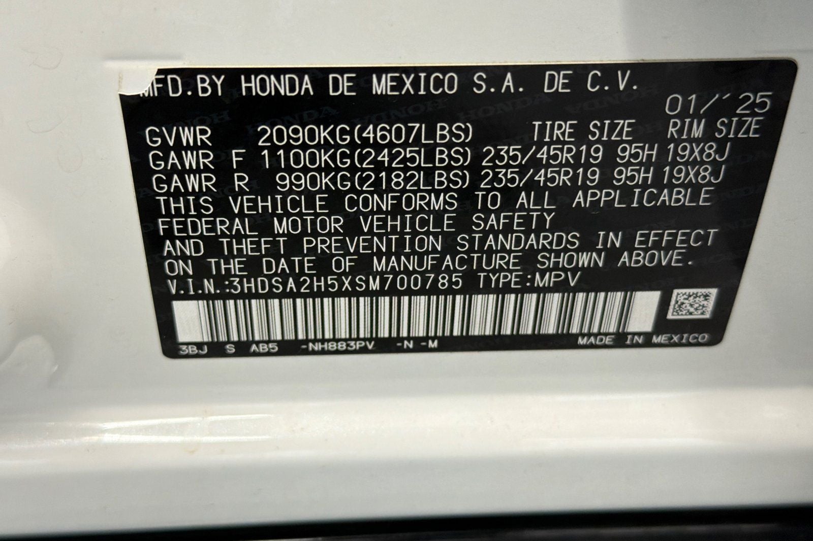 2025 Acura ADX A-Spec Package
