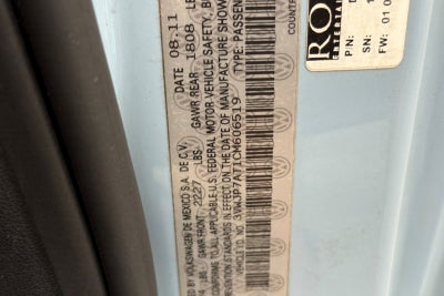 2012 Volkswagen Beetle 2.5L