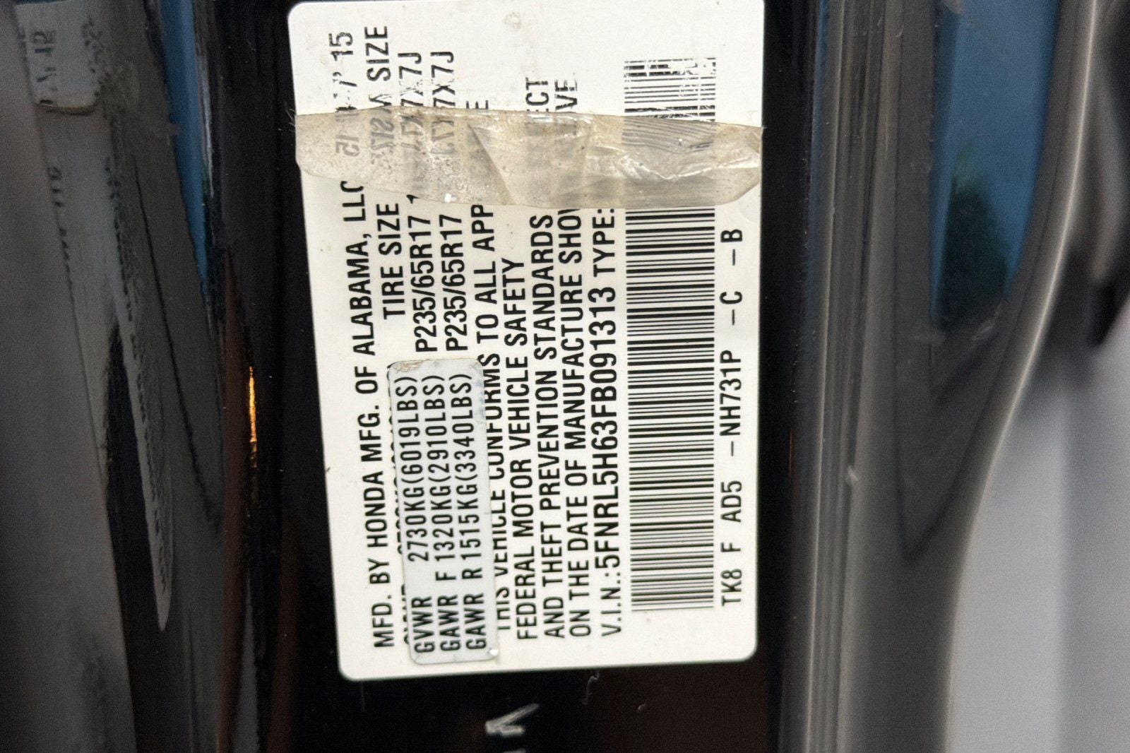 2015 Honda Odyssey EX-L