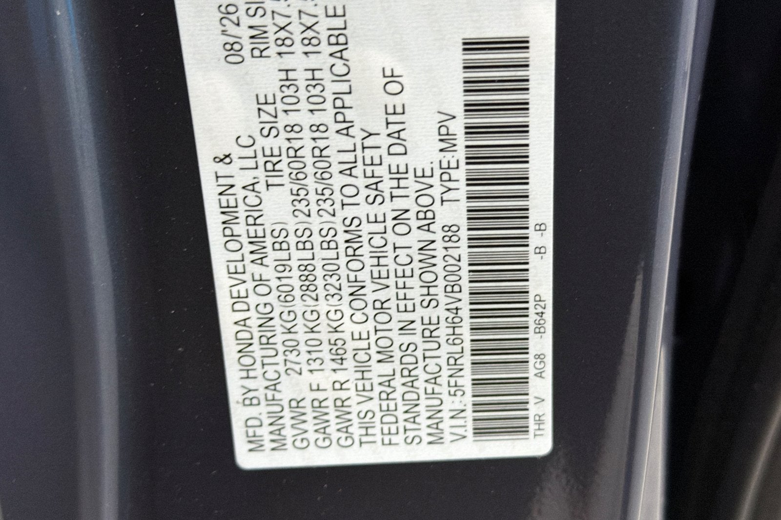 2027 Honda Odyssey EX-L