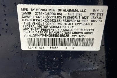 2014 Honda Pilot EX-L