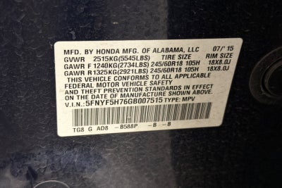 2016 Honda Pilot EX-L w/Navigation