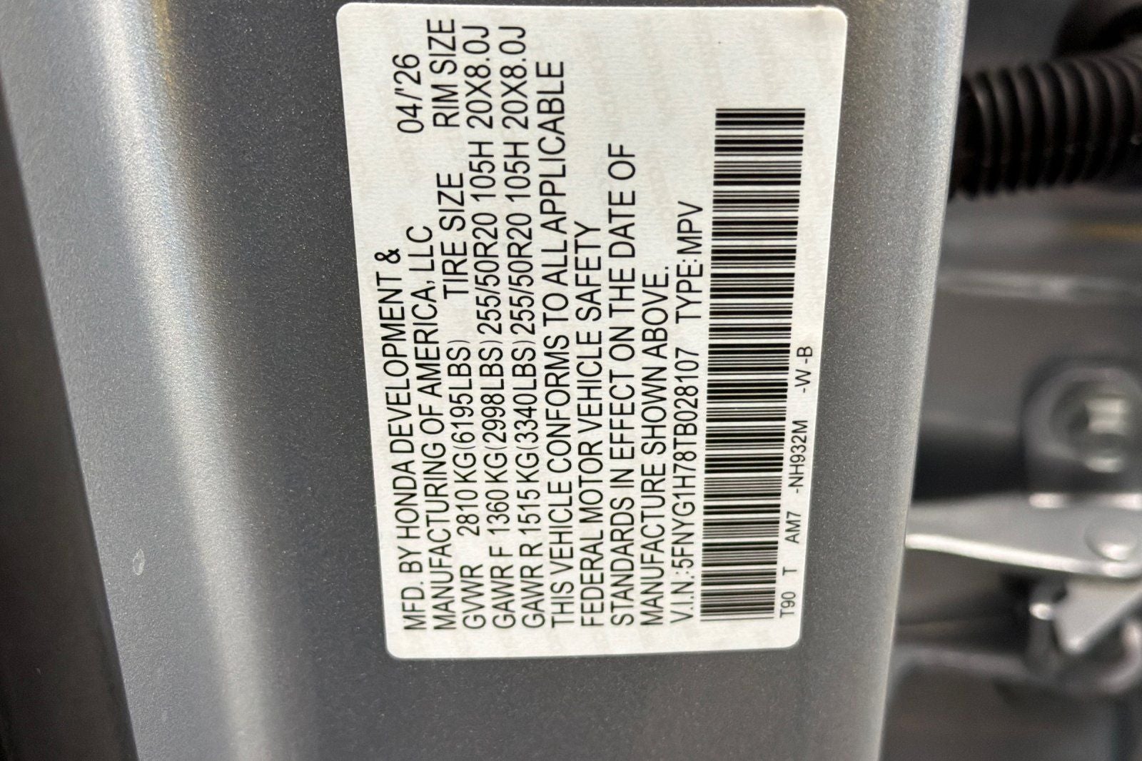 2026 Honda Pilot Touring