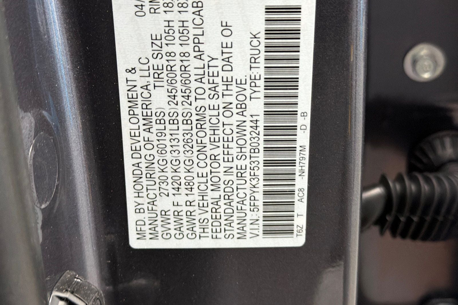 2026 Honda Ridgeline RTL