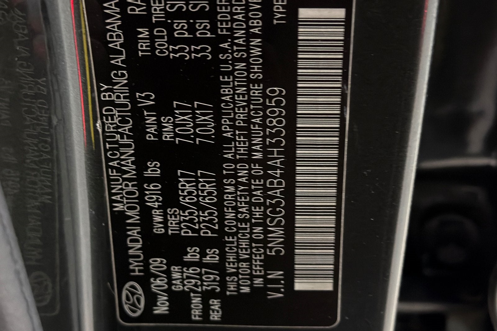 2010 Hyundai Santa Fe GLS