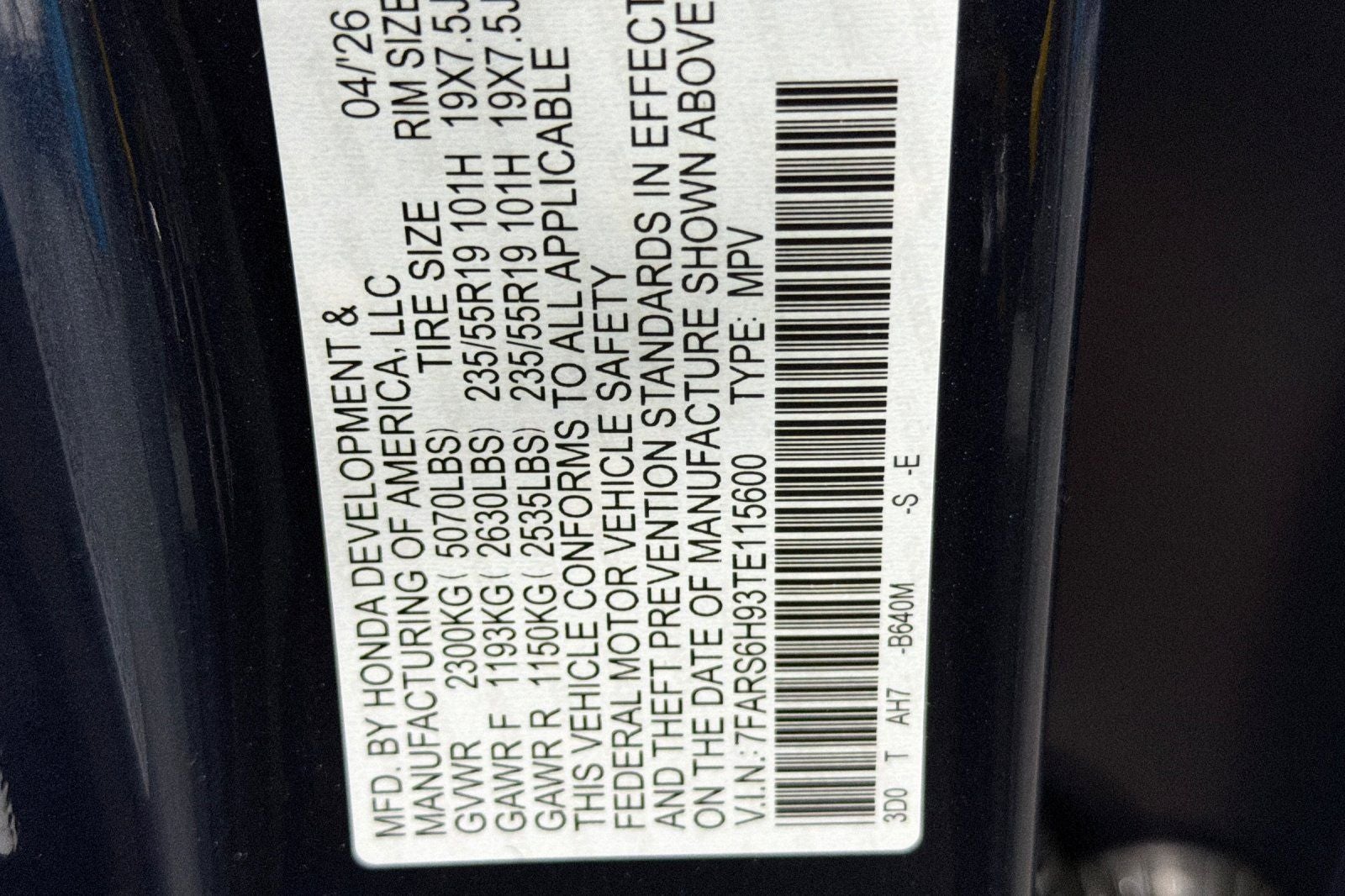 2026 Honda CR-V Hybrid Sport Touring