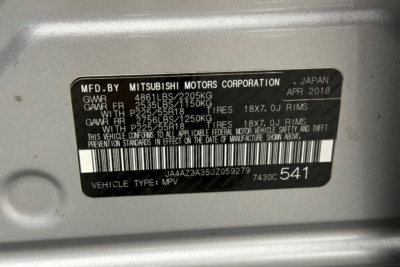 2018 Mitsubishi Outlander ES