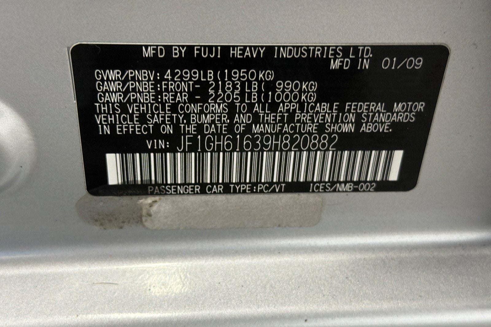 2009 Subaru Impreza Base