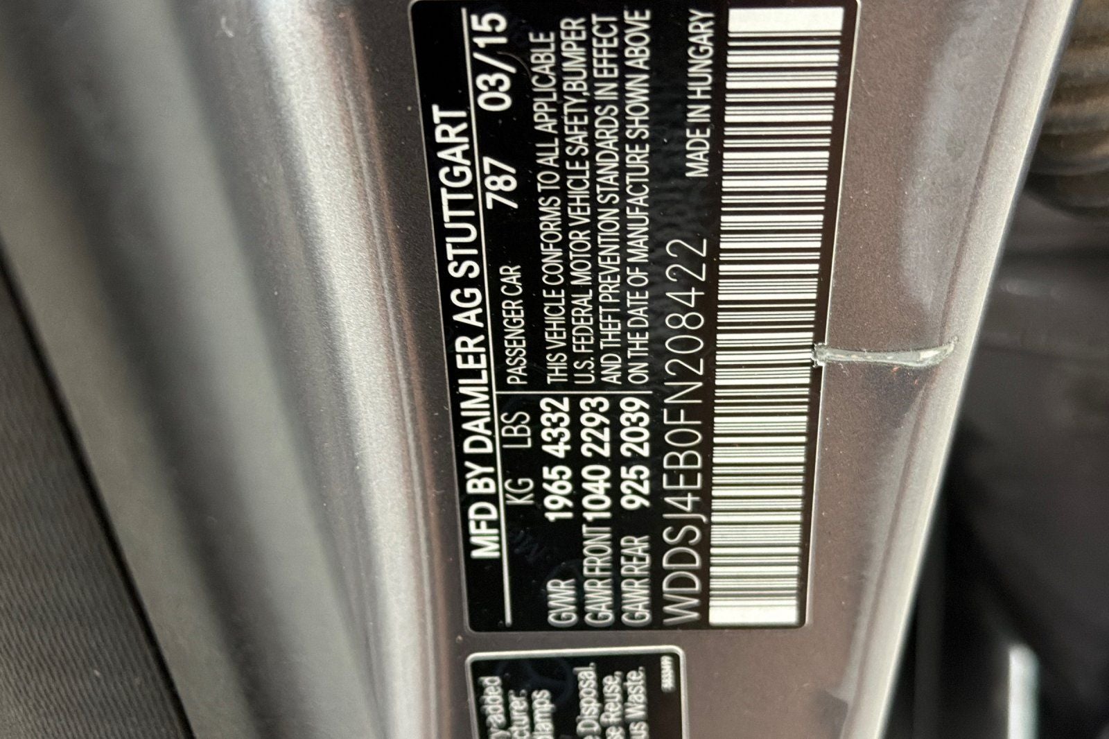 2015 Mercedes-Benz CLA CLA 250