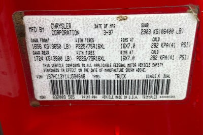 1997 Dodge Ram 1500 139 WB