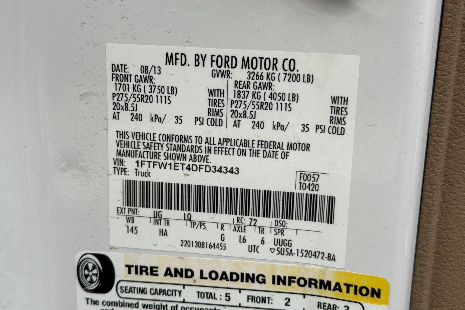 2013 Ford F-150 Lariat