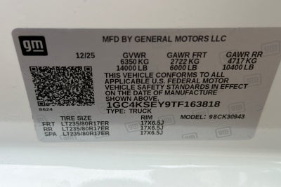 2026 Chevrolet Silverado 3500HD Work Truck