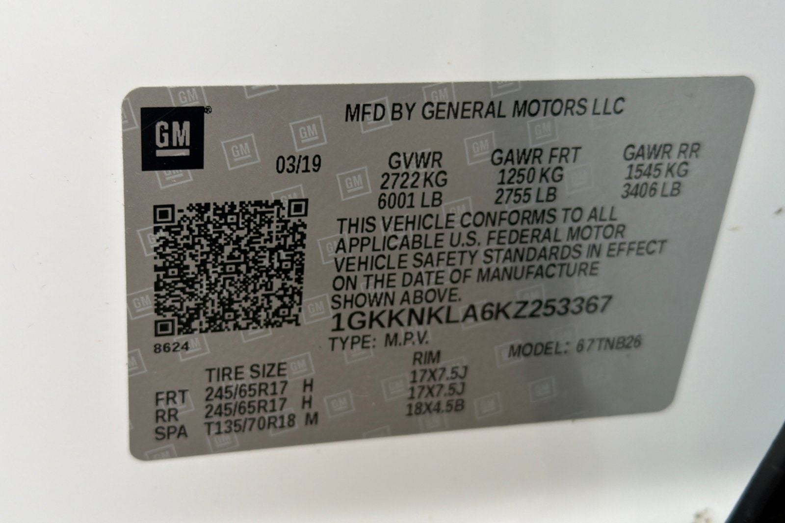 2019 GMC Acadia SLE-1