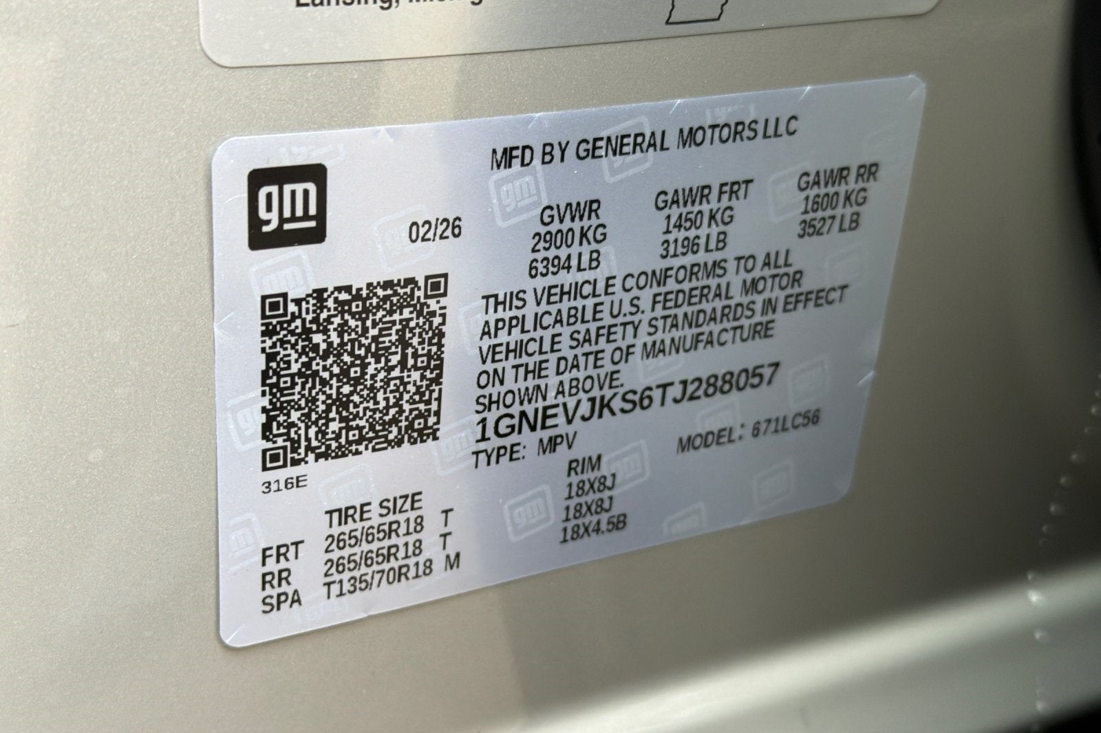 2026 Chevrolet Traverse Z71