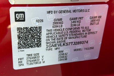 2026 Chevrolet Traverse RS