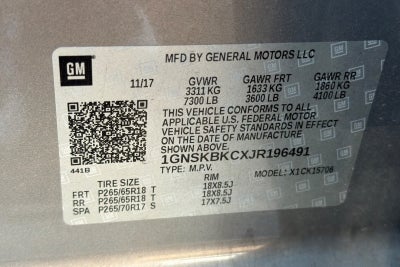 2018 Chevrolet Tahoe LT