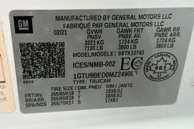 2021 GMC Sierra 1500 SLE