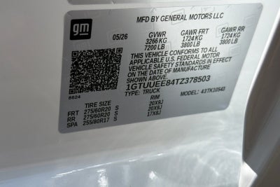 2026 GMC Sierra 1500 AT4