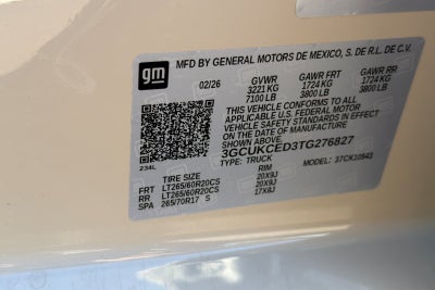 2026 Chevrolet Silverado 1500 Custom Trail Boss