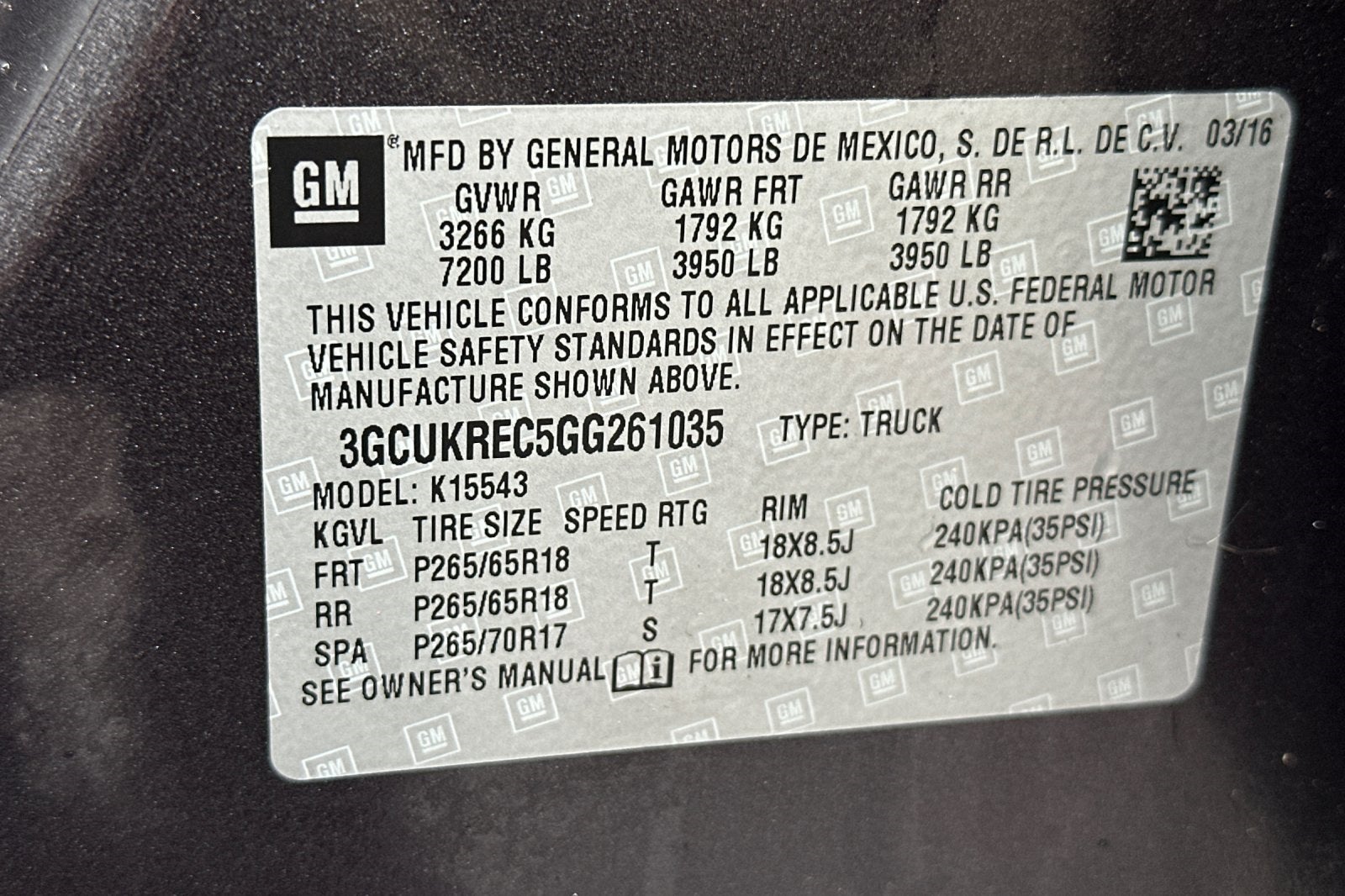 2016 Chevrolet Silverado 1500 LT LT2