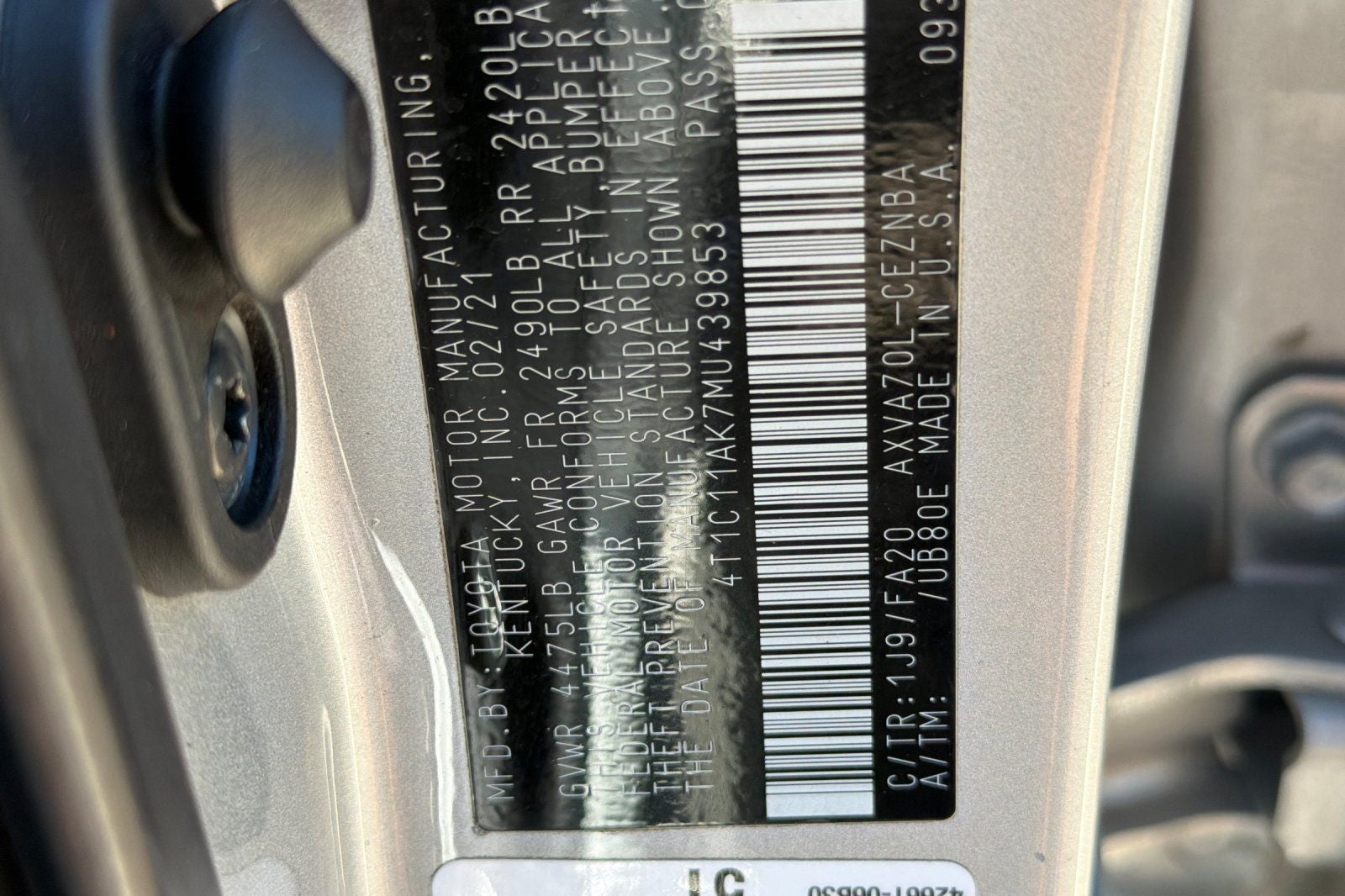 2021 Toyota Camry LE