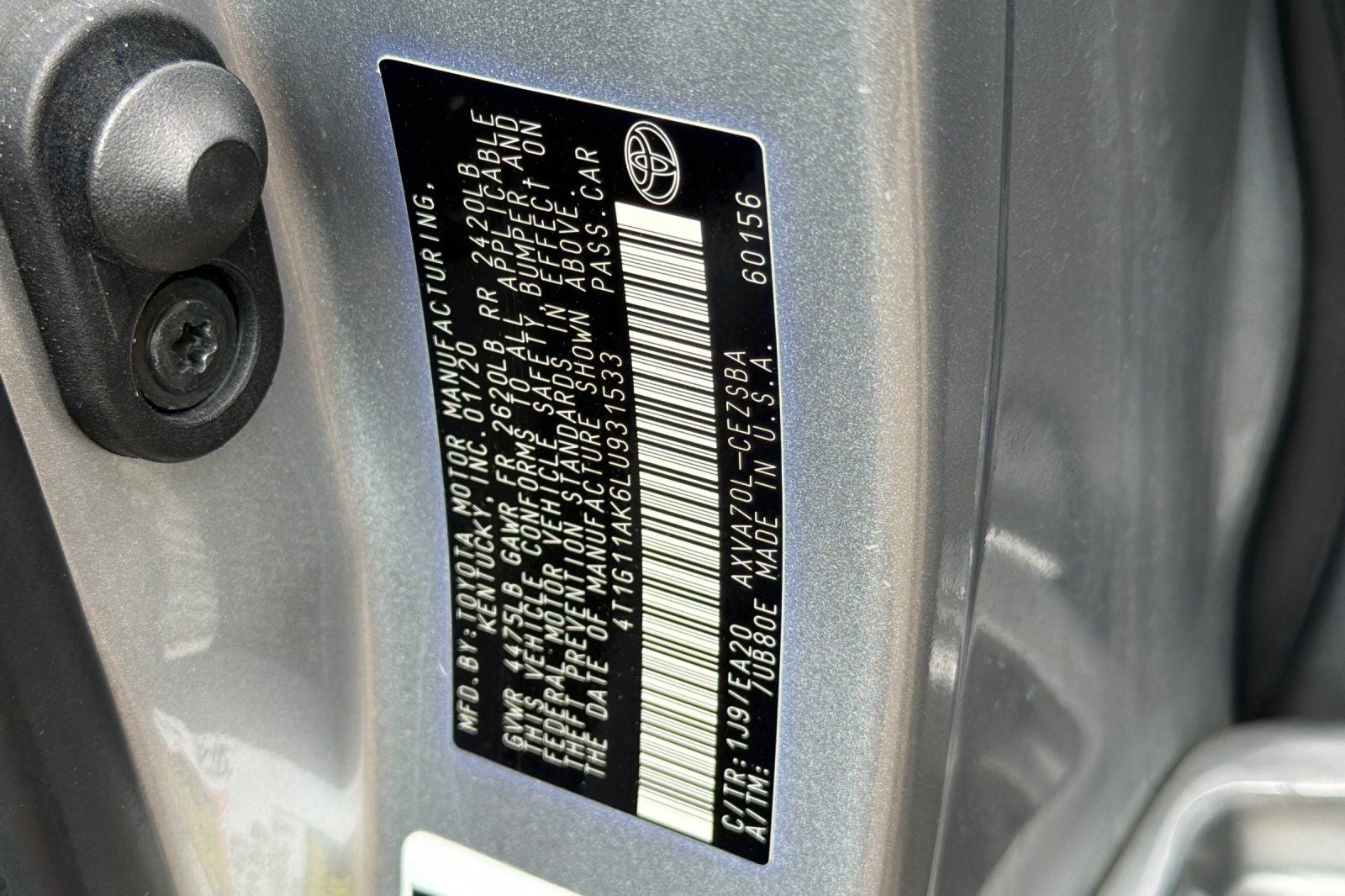 2020 Toyota Camry SE