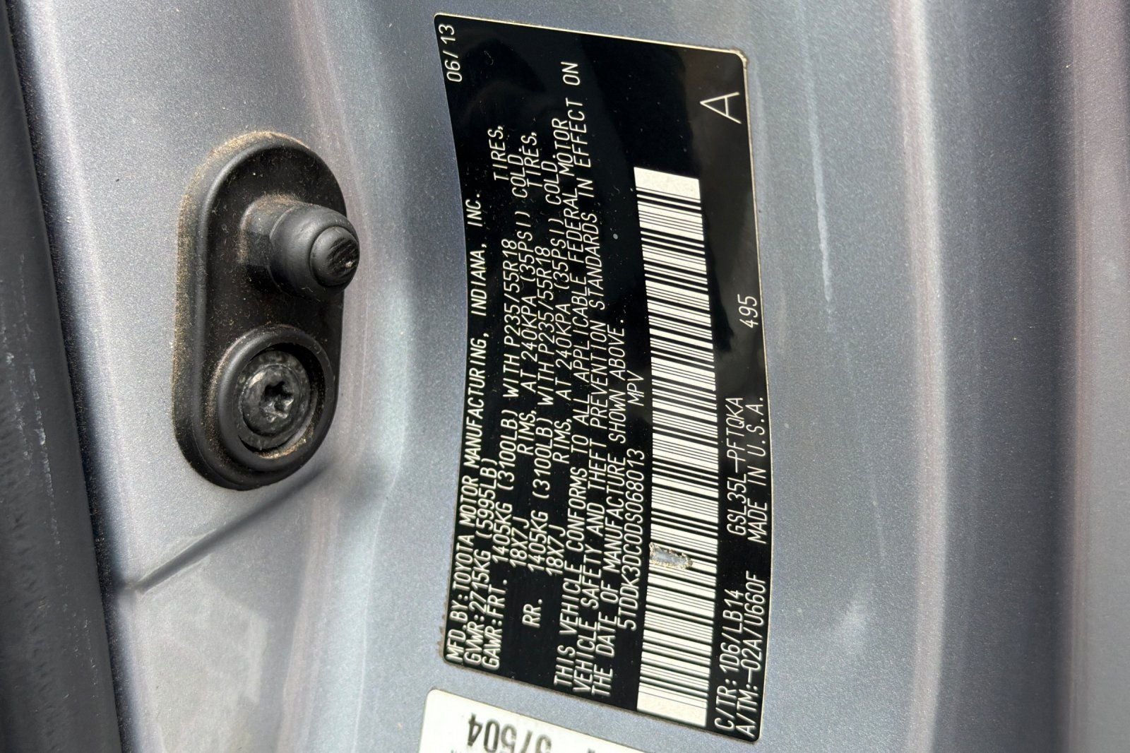 2013 Toyota Sienna XLE 7 Passenger