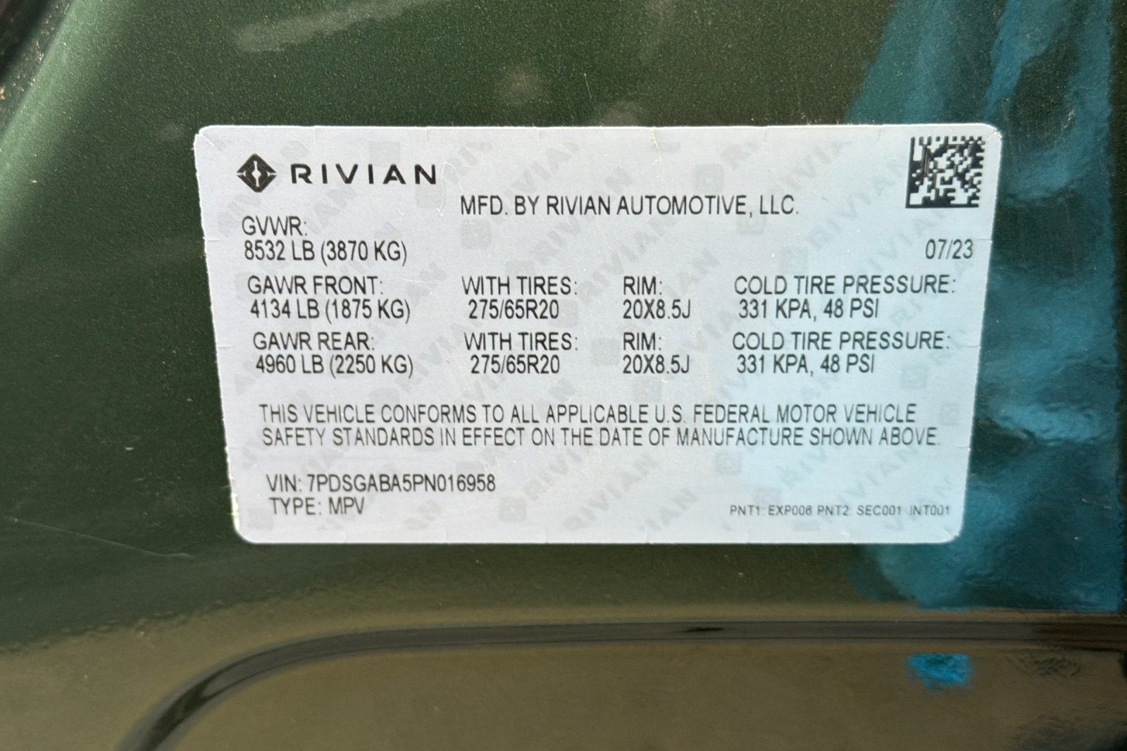 2023 Rivian R1S Adventure