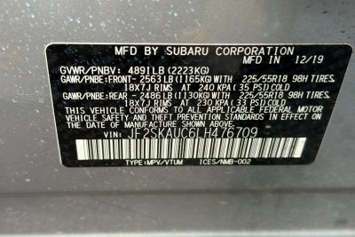 2020 Subaru Forester Limited