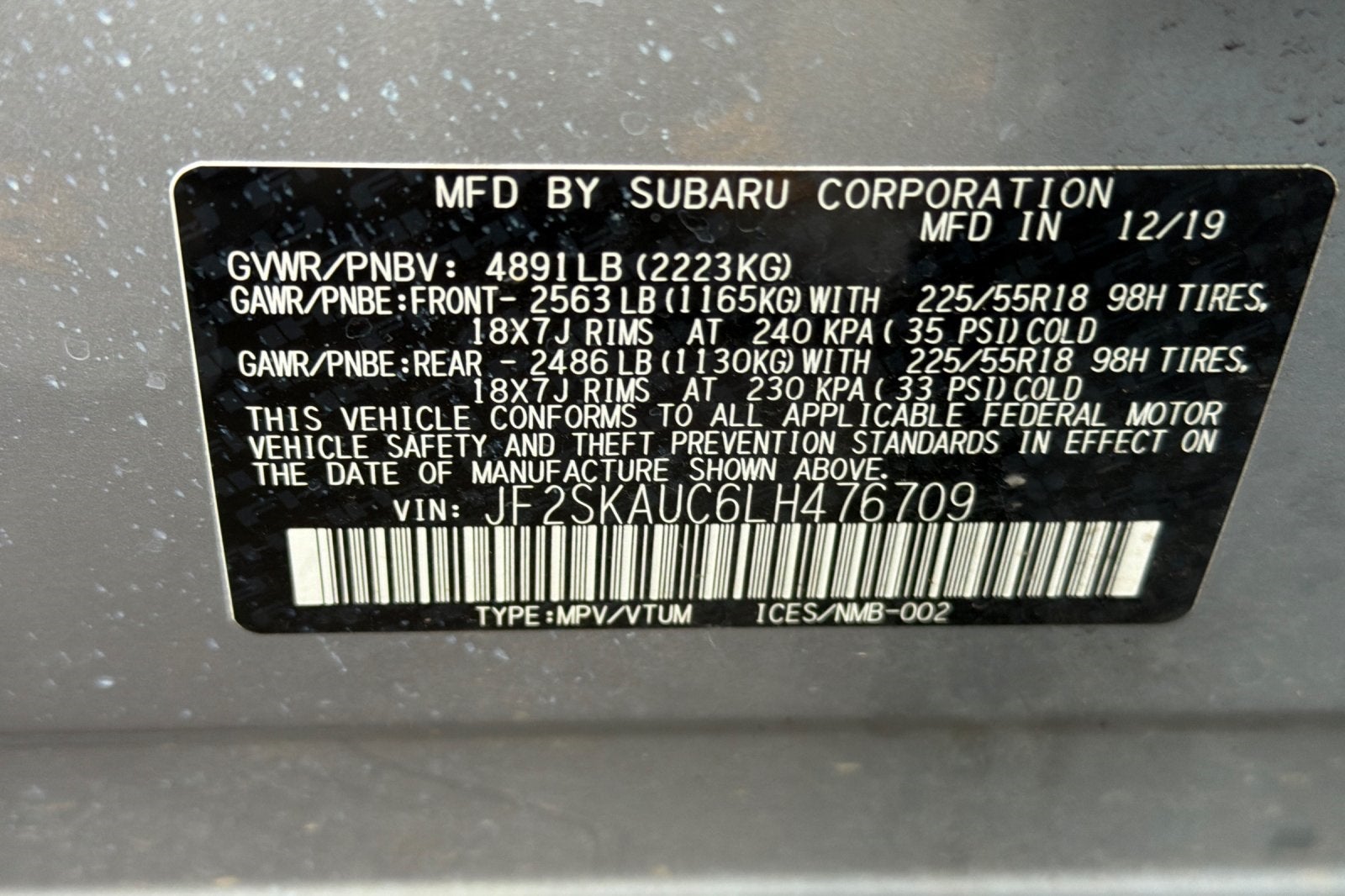 2020 Subaru Forester Limited